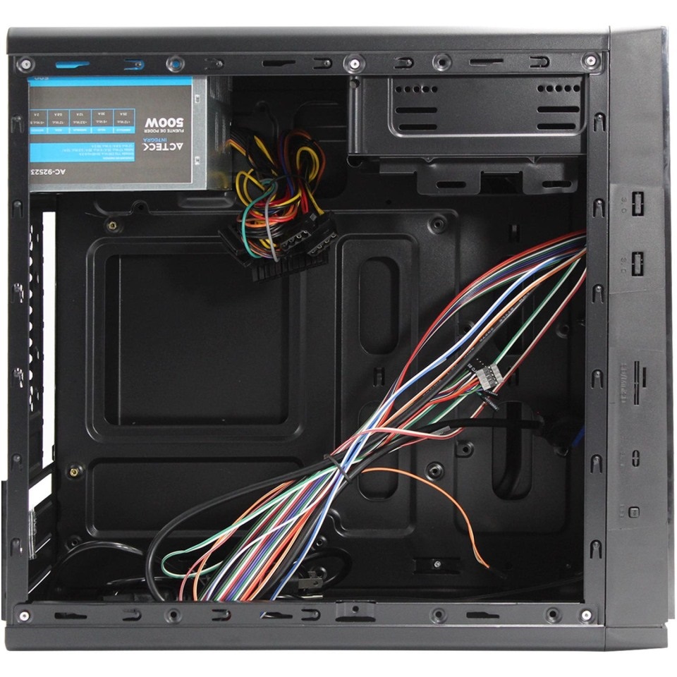 Gabinete Acteck Fusion X RGB Tower Micro ATX USB 3.0 Con Fuente de 500W