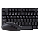 Kit de Teclado y Mouse Stylos STPKTM3B Inalámbrico RF Inalámbrica/USB Negro Español