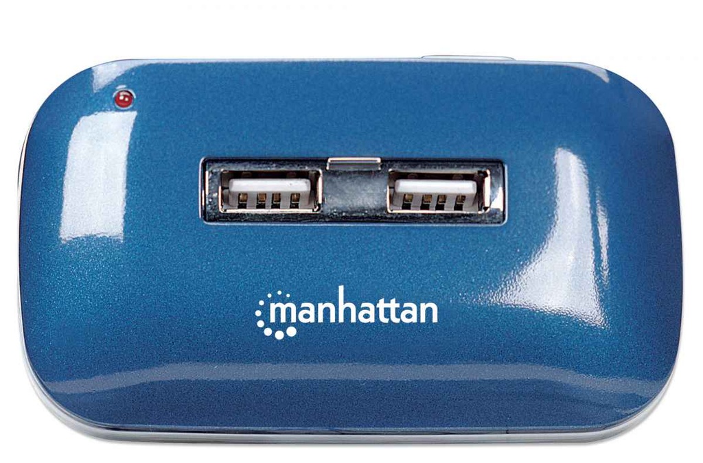 Hub Manhattan USB 2.0 De 7 Puertos 480 Mbit/s Con Fuente