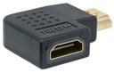 Adaptador Manhattan HDMI A Hembra - HDMI A Macho Ángulo Izquierdo De 90°