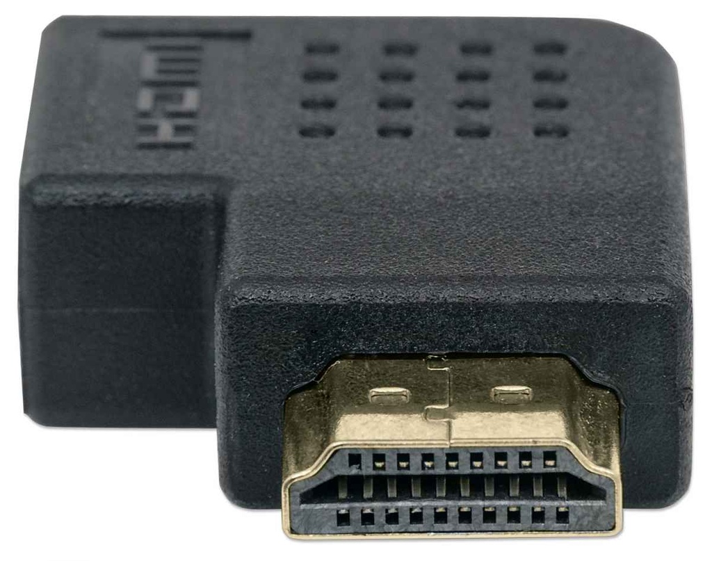 Adaptador Manhattan HDMI A Hembra - HDMI A Macho Ángulo Izquierdo De 90°