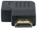 Adaptador Manhattan HDMI A Hembra - HDMI A Macho Ángulo Izquierdo De 90°