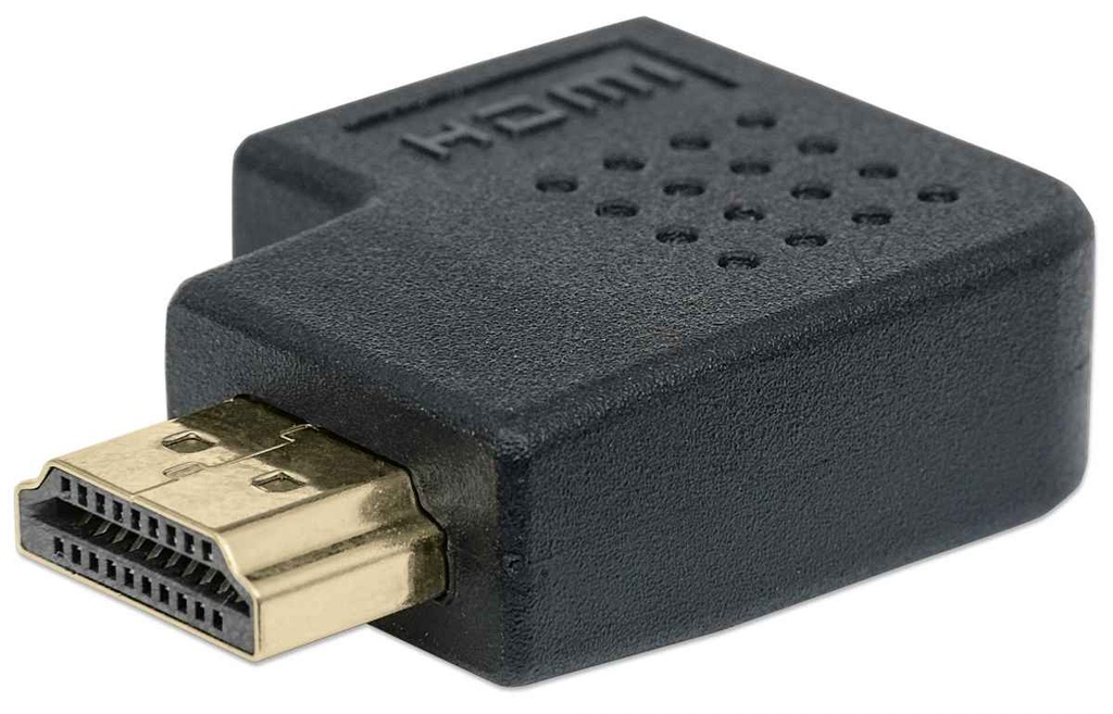 Adaptador Manhattan HDMI A Hembra - HDMI A Macho Ángulo Izquierdo De 90°