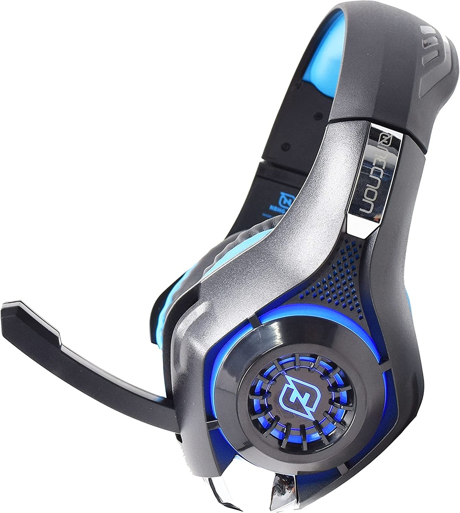 Audífonos Gamer Necnon NBHG-VIPER Alámbrico 2.1 Metros 3.5mm Negro/Azul