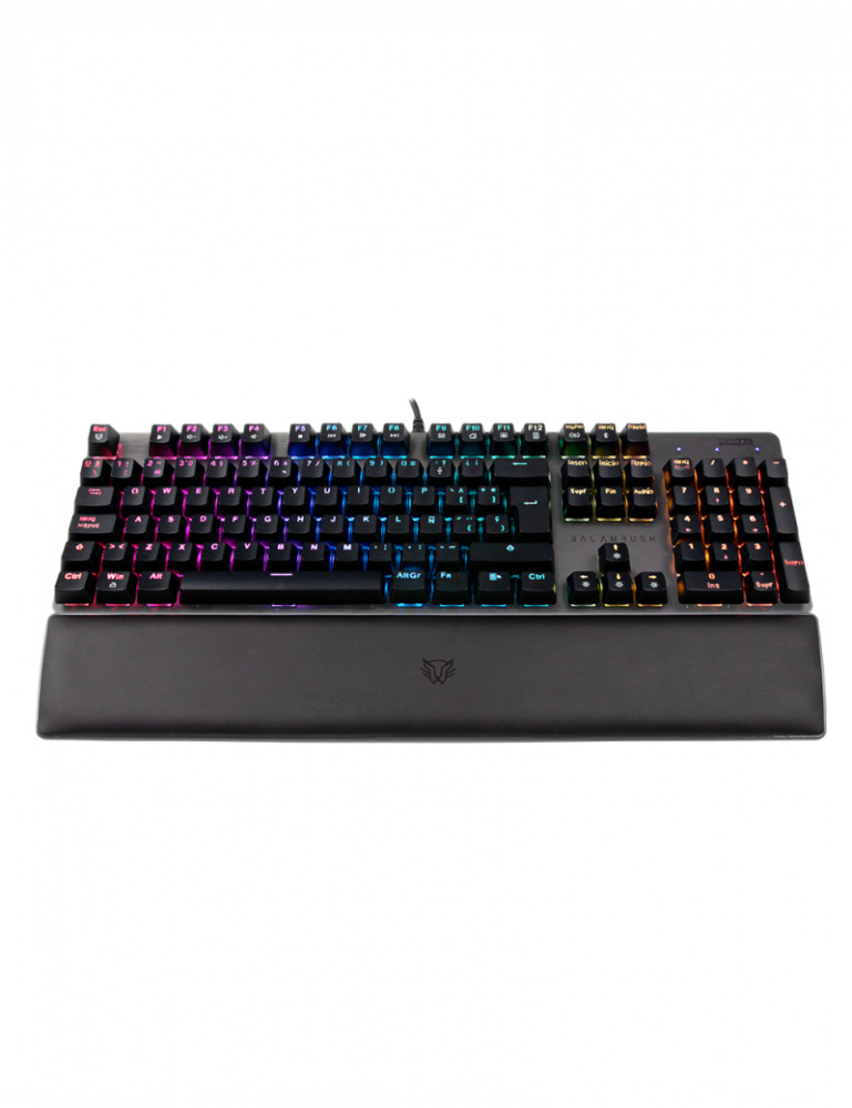 Teclado Gamer Balam Rush Dominate KG980 RGB Switch Optomecánico Blue Alámbrico Español