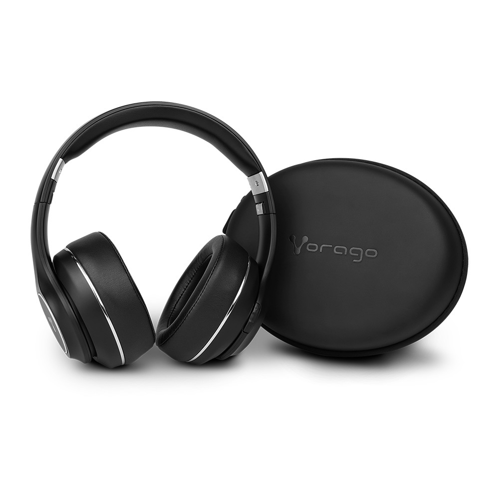 Audífonos con Micrófono 601 Vorago Bluetooth Inalámbrico USB Negro