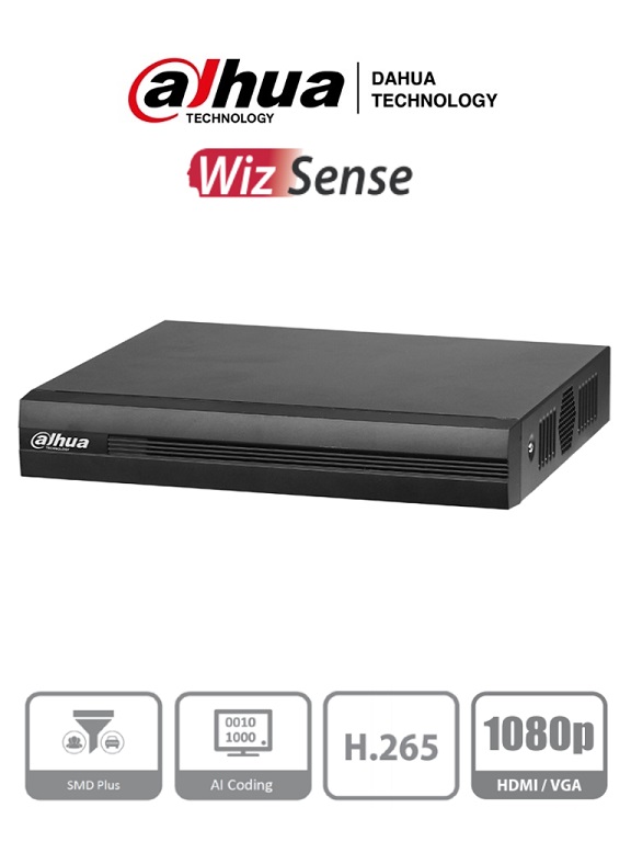 DVR Dahua De 16 Canales Cooper XVR1B16 Para 1 Disco Duro Máx. 6TB 2x USB 2.0 1x RJ-45