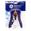 Herramienta de Terminación Revconnect Belden RVUTT01 Para Jacks y Plugs RJ45 CAT6A CAT6 CAT5E con Pelacable Azul
