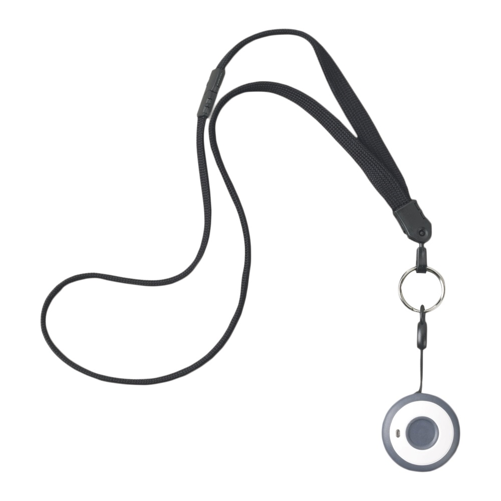 Botón de Pánico Puede Usarse Alrededor del Cuello en una Pulsera un Clip o Montarse en Escritorio Batería de Larga Duración