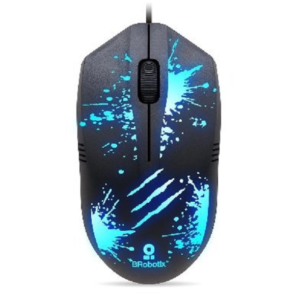 Mouse Gamer BRobotix Óptico Xplosion RGB Alámbrico USB 1500DPI