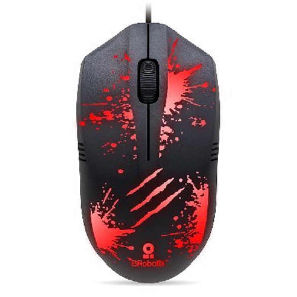 Mouse Gamer BRobotix Óptico Xplosion RGB Alámbrico USB 1500DPI
