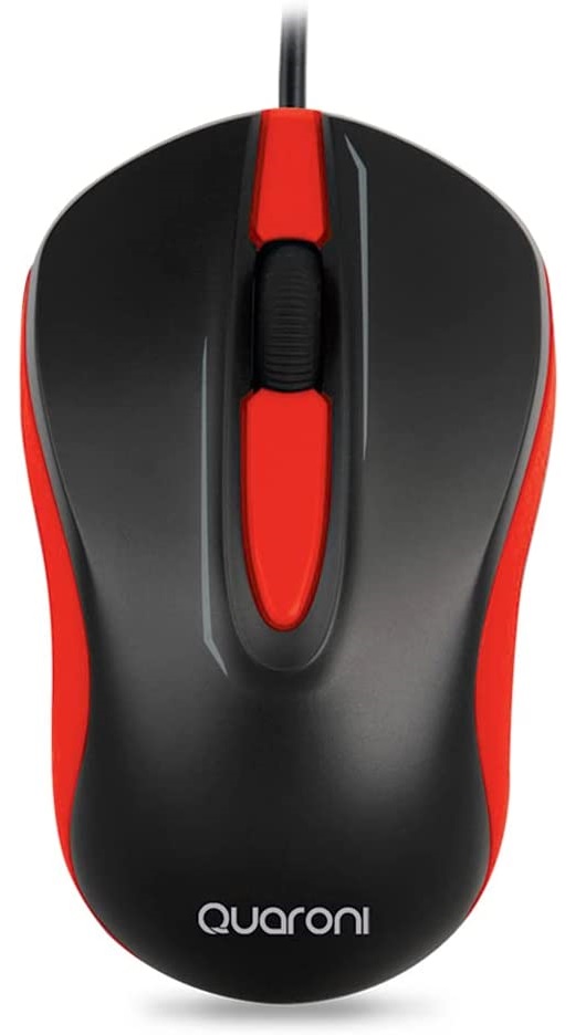 Mouse Óptico Quaroni MAQ01R USB 1200 DPI