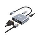 Docking Station USB C BRobotix 6000687 1x USB 3.0 1x HDMI 1x USB 3.0 1x VGA 1x USB C