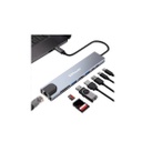 Docking Station USB C BRobotix 6000700 2x USB 3.0 1x SD 1x Micro SD 1x HDMI 1x RJ-45 2x USB C