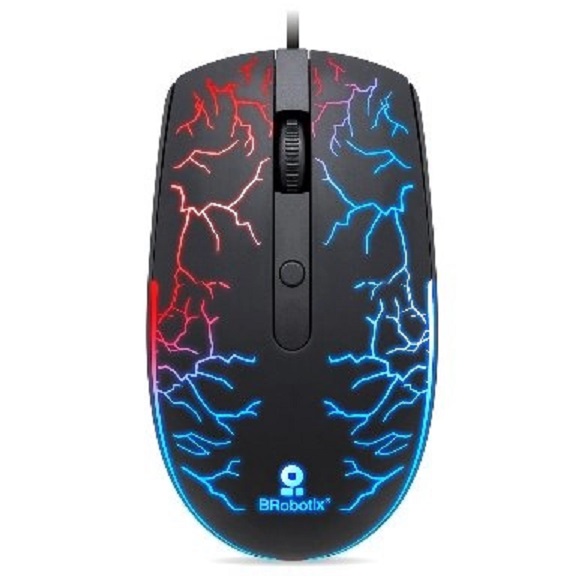Mouse Gamer BRobotix Óptico Storm RGB Alámbrico USB-A 1600DPI