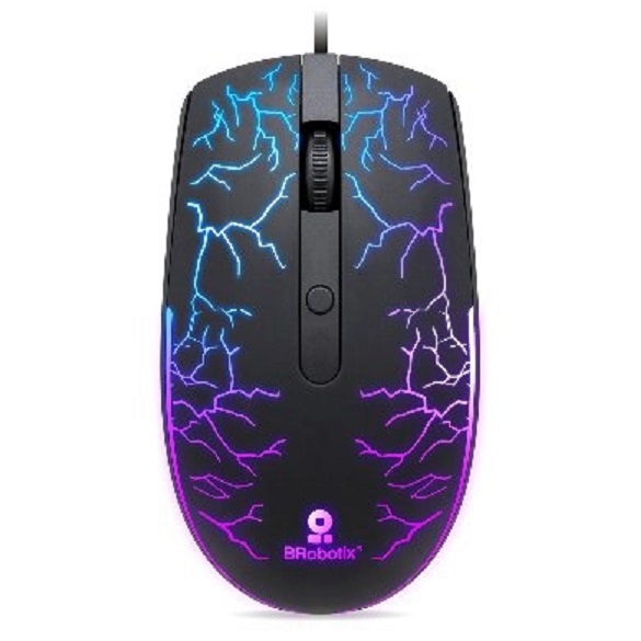 Mouse Gamer BRobotix Óptico Storm RGB Alámbrico USB-A 1600DPI