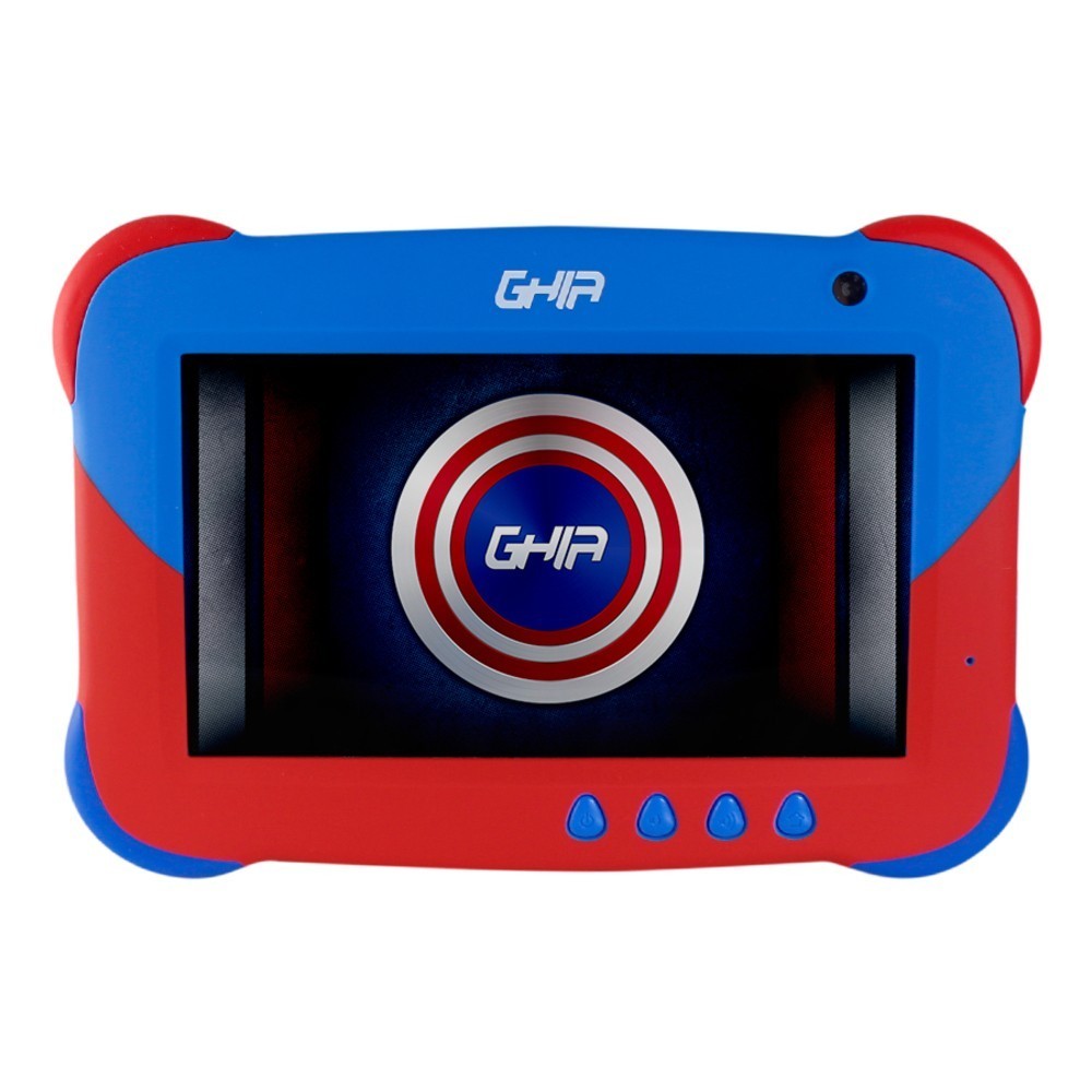 Tablet Ghia para Niños 7 Kids 7" 16GB Android 11 Go Rojo/Azul