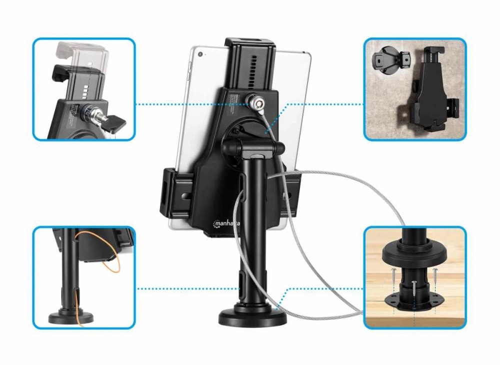 Soporte Para Tableta Manhattan 462112 7.9" - 10.5" Antirrobo