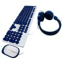 Kit de Teclado y Mouse Perfect Choice Farben 3 en 1 Alámbrico USB Español