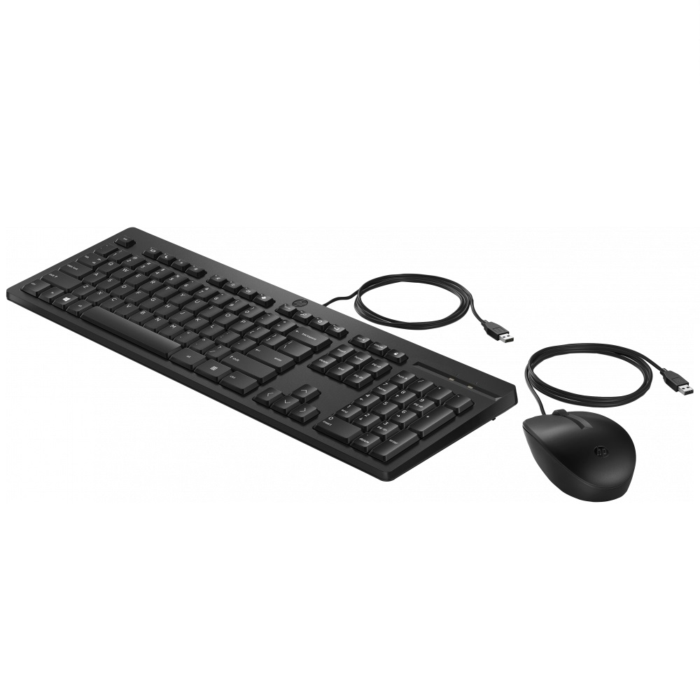 Kit De Teclado Y Mouse HP 225 Alámbrico USB-A Inglés
