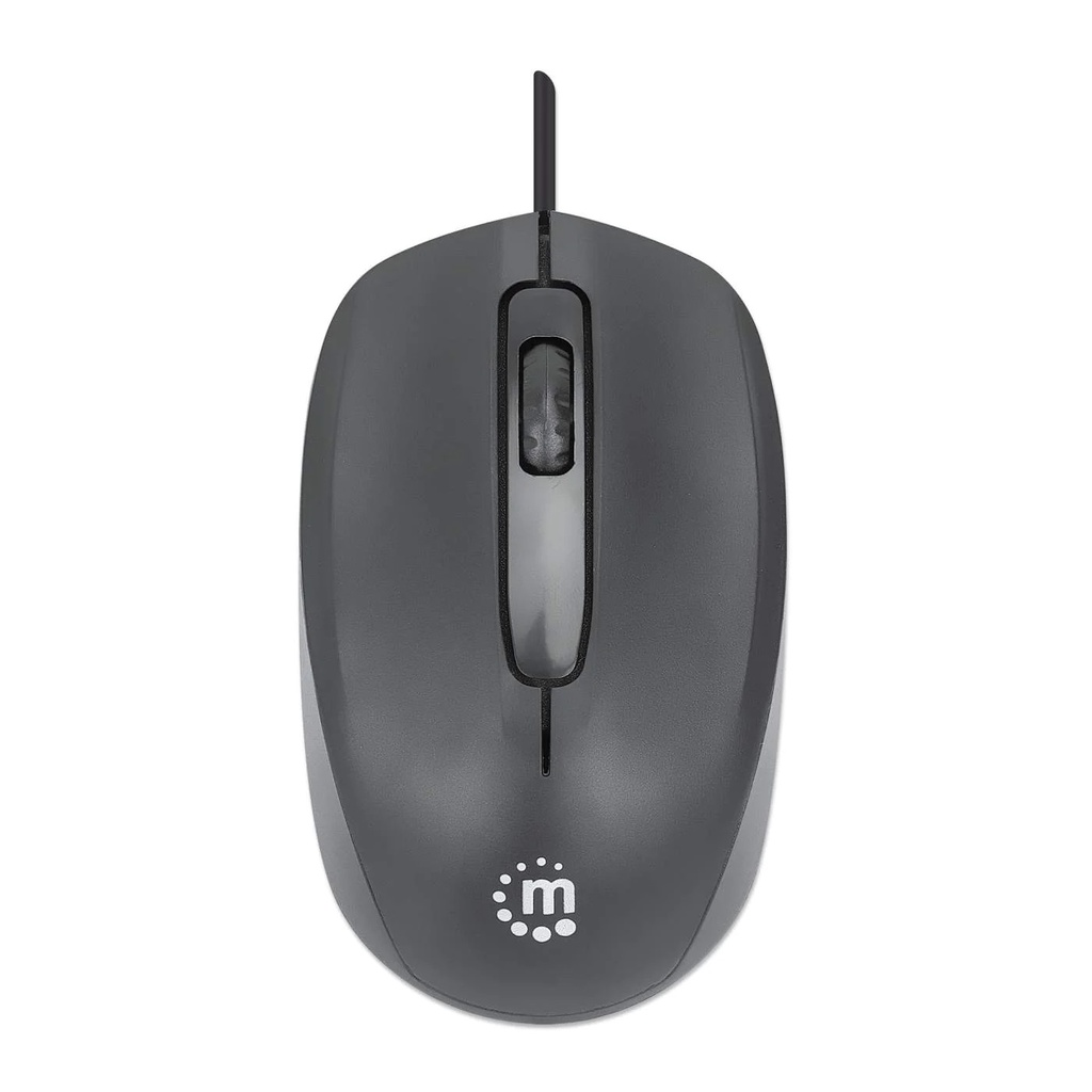 Mouse Óptico Manhattan 190190 Comfort II Alámbrico USB-A 1000DPI