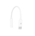 Adaptador USB-C Macho - 3.5mm Hembra Vorago Blanco