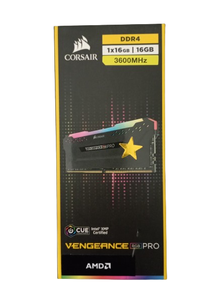Memoria RAM Corsair Vengeance RGB Pro Black DDR4 DIMM 3600MHz 16GB CL18