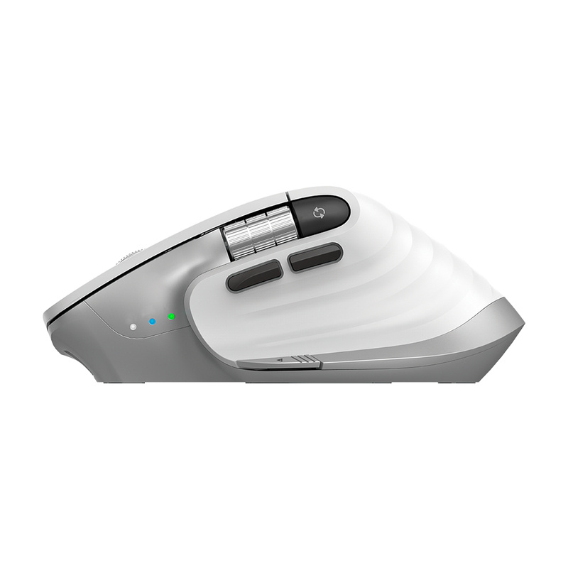 Mouse Ergonómico Acteck Óptico Virtuos Pro MI780 Inalámbrico Bluetooth/USB-C 3000DPI Blanco