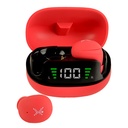 Audífonos Intrauriculares con Micrófono TWS Mini Tiny Beats Perfect Choice Inalámbrico Bluetooth USB-C Rojo