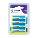 Batería Recargable AA Steren BAT-NM-AA/2500 1.2V 4 Piezas