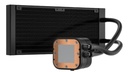 Sistema de enfriamiento liquido corsair icue h100x rgb elite, 240mm, 2x vent. rgb 120mm, radiador aluminio, amd/intel, color negro, cw-9060065-ww2