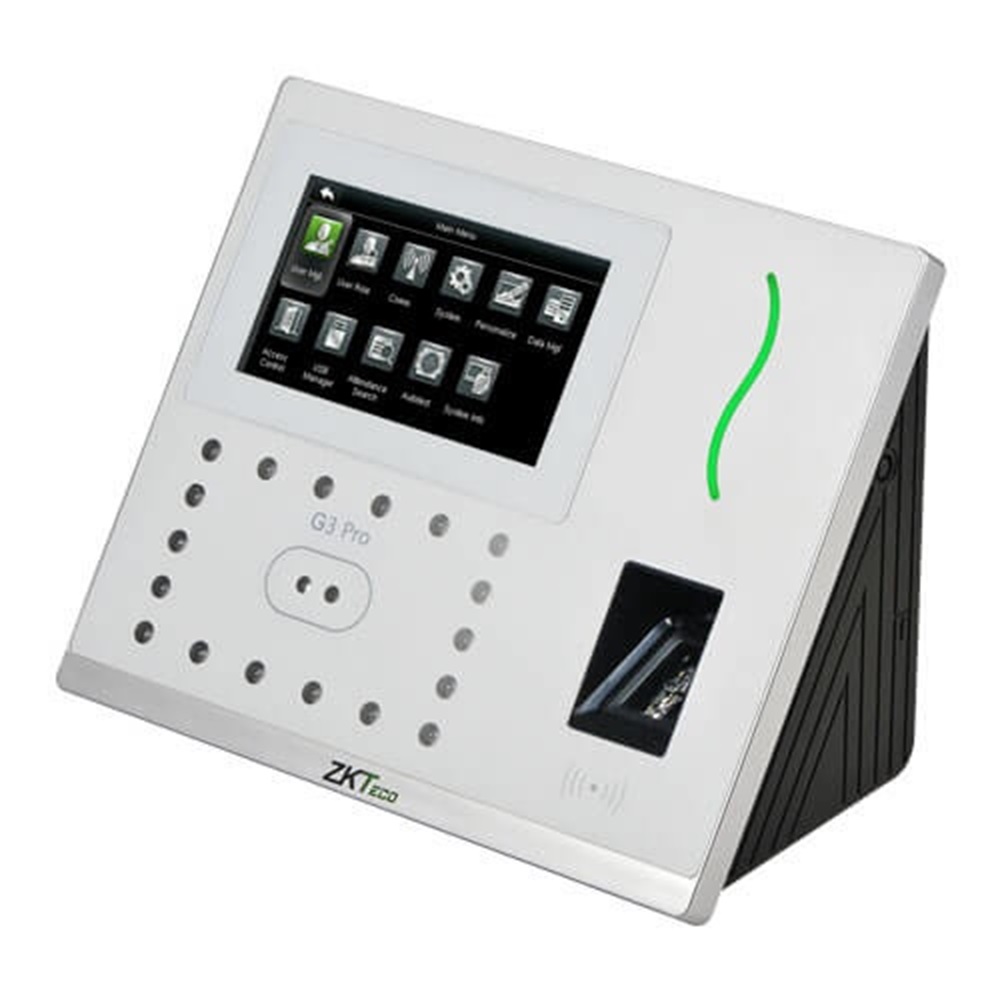 Control de Acceso y Asistencia Biométrico ZKTeco G3 Pro 20.000 Huellas/Tarjetas 12.000 Rostros USB 2.0