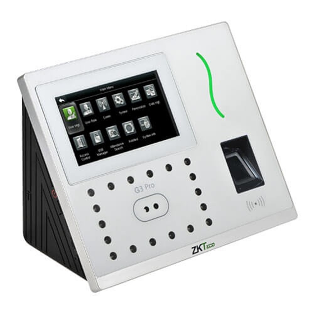 Control de Acceso y Asistencia Biométrico ZKTeco G3 Pro 20.000 Huellas/Tarjetas 12.000 Rostros USB 2.0