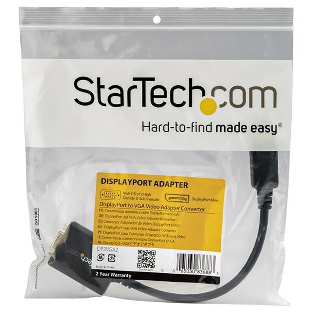 Cable DisplayPort StarTech DisplayPort Macho - VGA Hembra 36cm