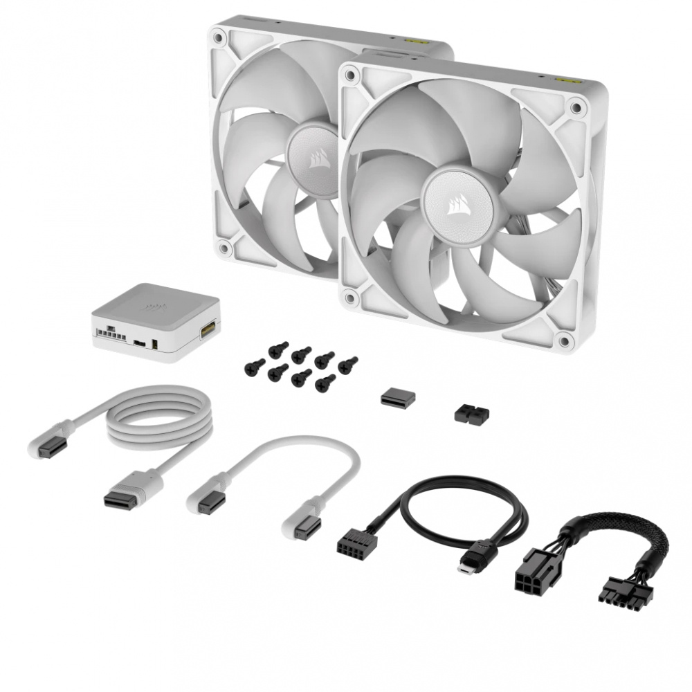 Ventilador Corsair iCUE LINK RX140 RGB 140mm 300 RPM - 1700RPM 2 Piezas