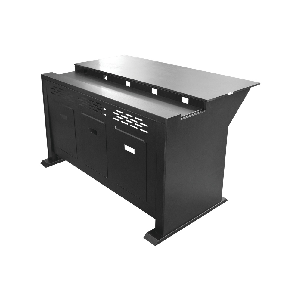 Escritorio Profesional Para Monitoreo Epcom EM-S02 De  Metal Y Madera