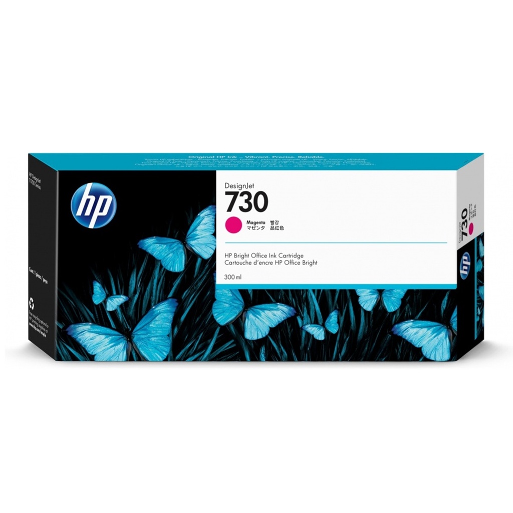 Cartucho De Tinta HP 730 Color Magenta Original 300ml