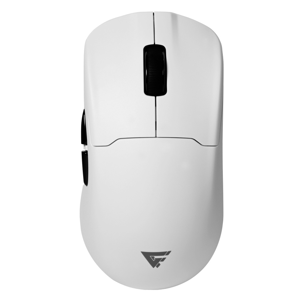 Mouse Game Factor MOW800-WH Inalambrico 2.4g Bluetooth Pixart 3395 26k DPI 4k Base RGB