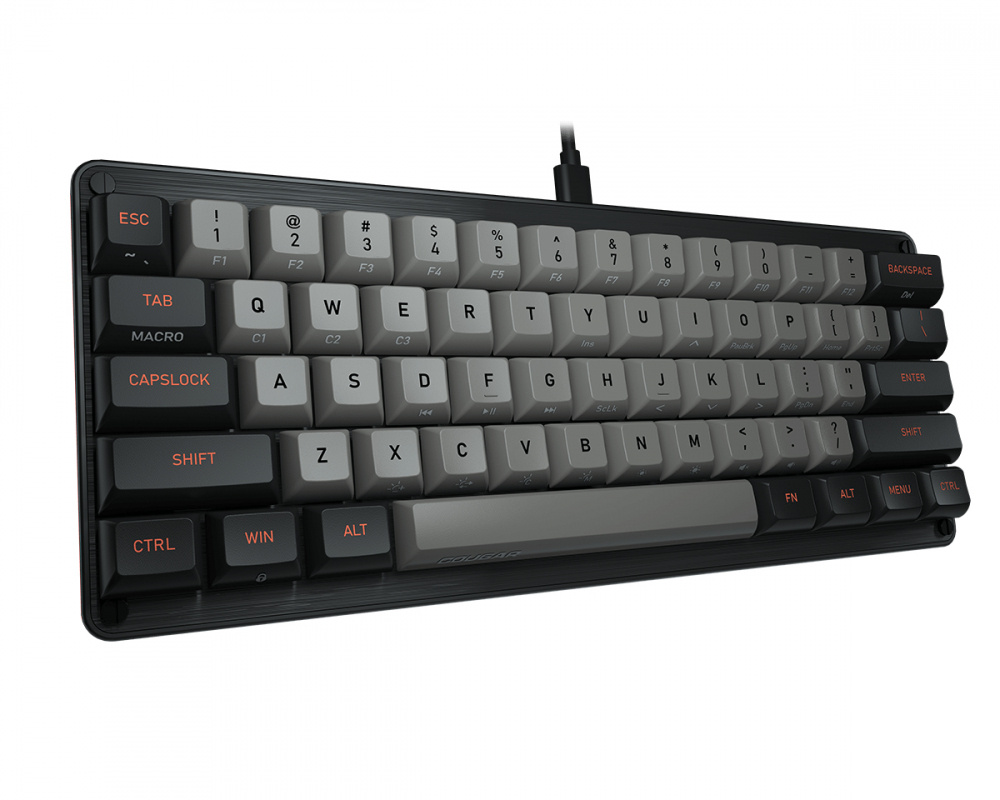 Teclado Mecanico Gamer Cougar Puri Mini 60% Switch Gateron Red Alámbrico Inglés