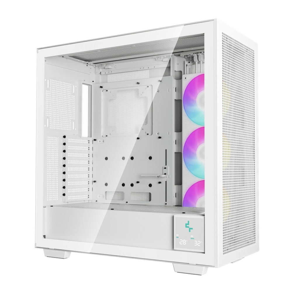Gabinete DeepCool con Ventana Morpheus WH Tower Mini-ITX/Micro-ATX/ATX/EATX USB 3.0 Sin Fuente 1 Ventilador Instalado