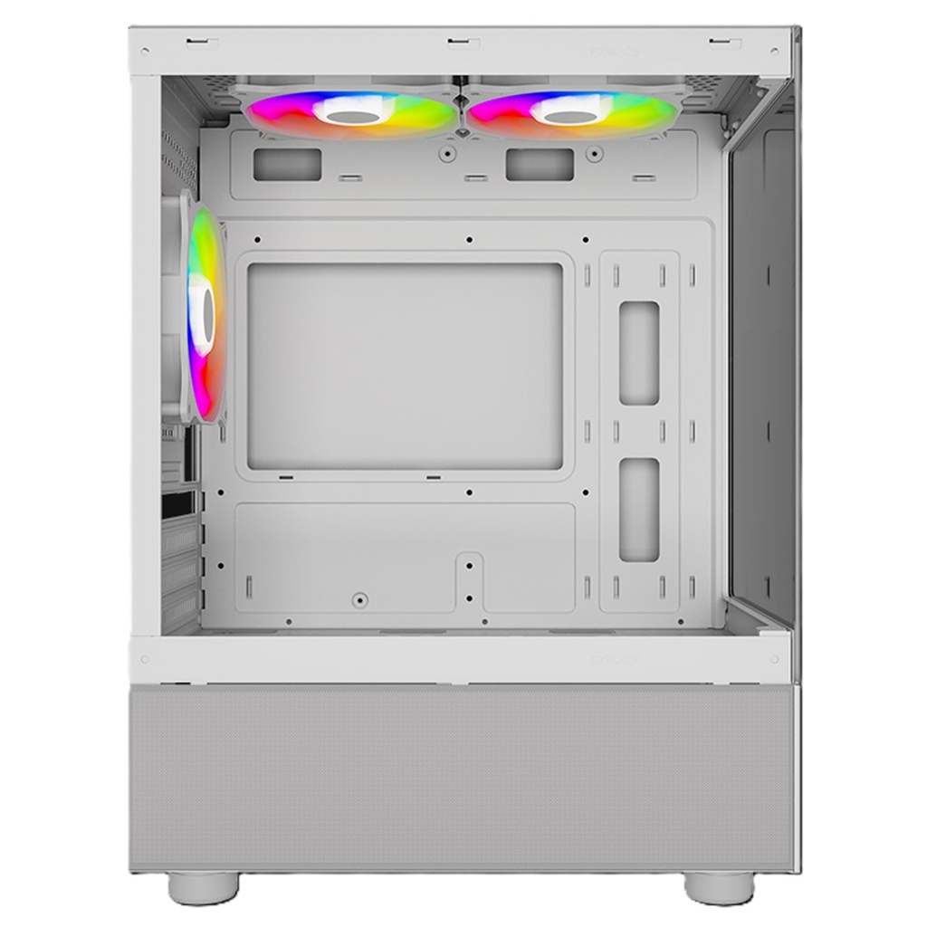 Gabinete Gamer Ocelot Micro ATX Con 3 Ventiladores Sin Fuente De Poder