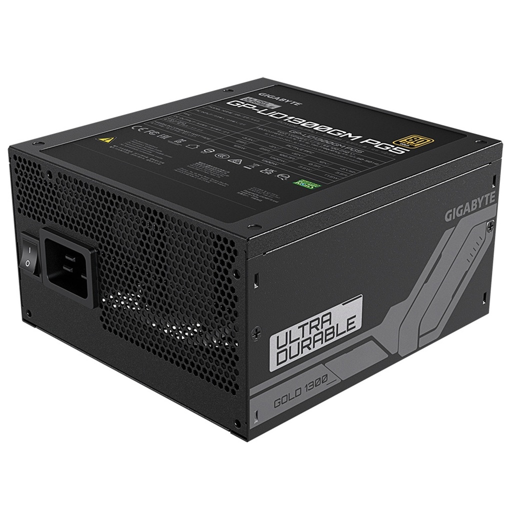 Fuente de Poder Gigabyte UD1300GM PG5 80 PLUS Gold 20+4 pin ATX 120mm 1300W