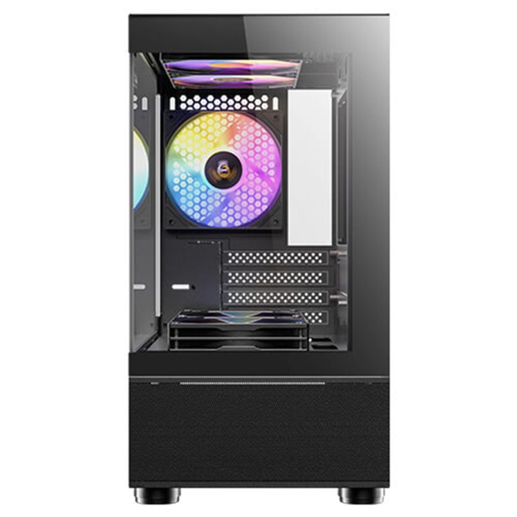 Gabinete Antec Cx200m RGB Elite Mini Tower Micro ATX ITX 5 Ventiladores ARGB Instalados