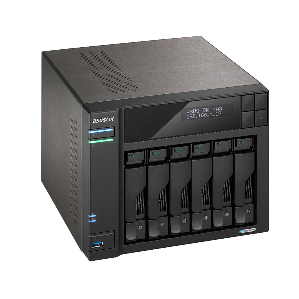Asustor LOCKERSTOR 6 Gen2 NAS de 6 Bahías 132TB Intel Celeron N5105 2GHz USB 3.2