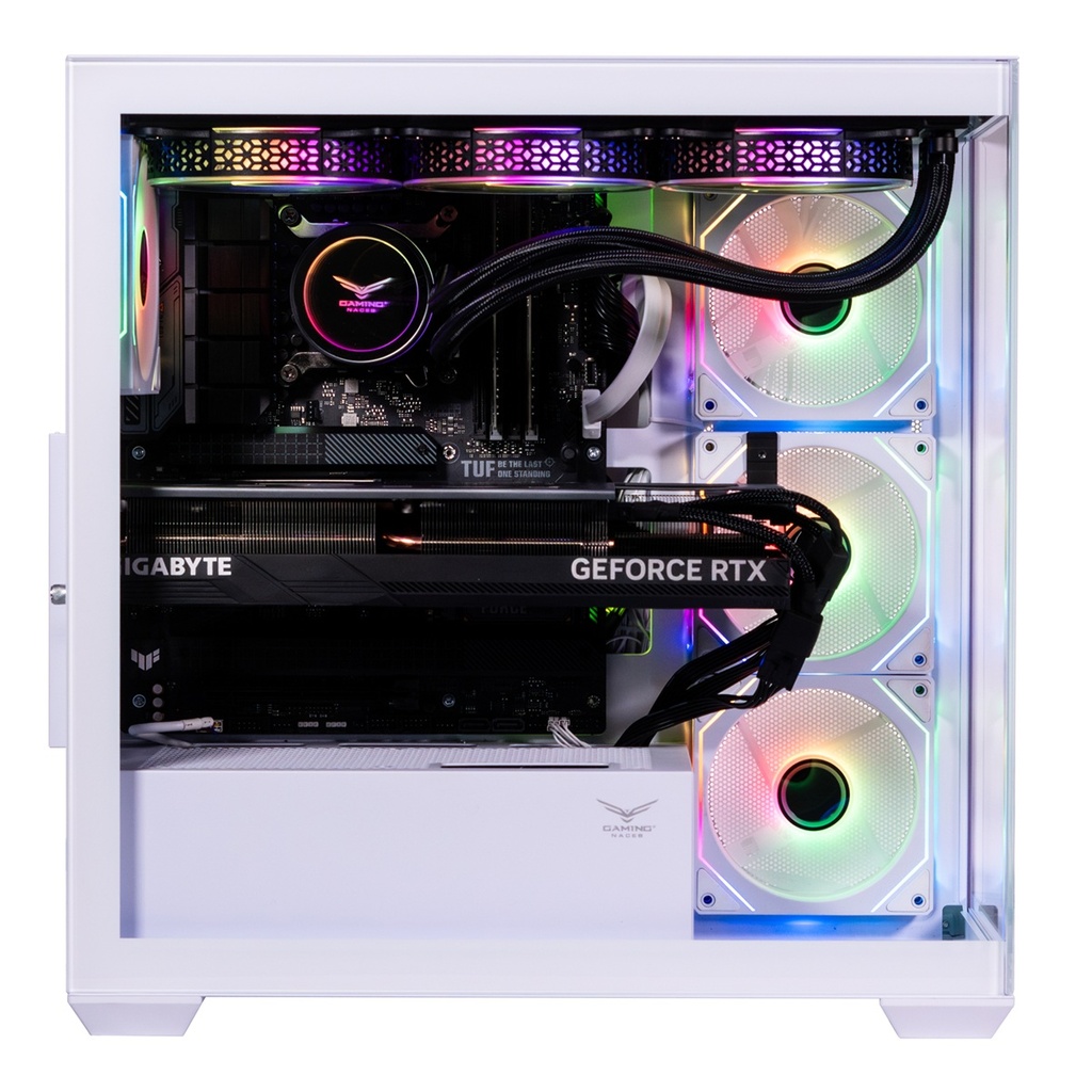 Gabinete Gamer Naceb NA-0637B Media Torre ATX 4x Ventiladores Cristal Templado