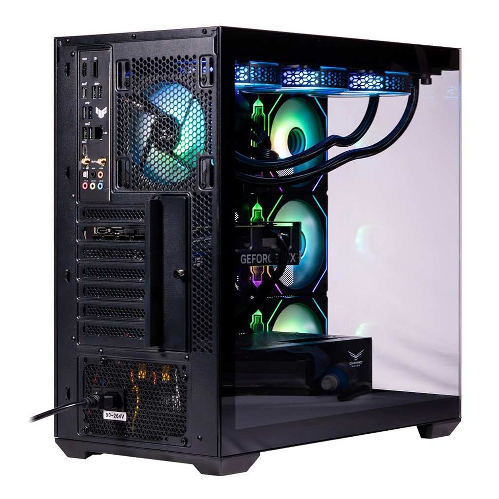 Gabinete Gamer Naceb NA-0637N Media Torre ATX 4x Ventiladores Cristal Templado