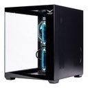 Gabinete Gamer Naceb NA-0636N Mini-Pecera M-ATX Ventana 3x Ventiladores ARGB