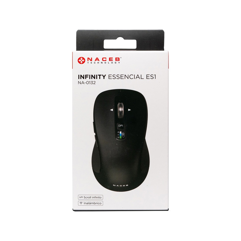 Mouse Naceb Óptico ES1 Inalámbrico RF Bluetooth 32.000DPI