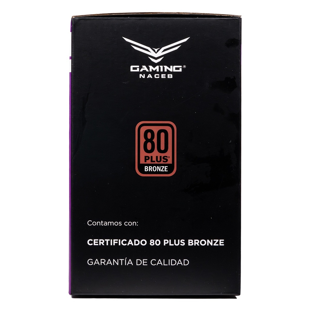 Fuente de Poder Naceb NA-0635 80 PLUS Bronze 24-pin ATX 120mm 750W