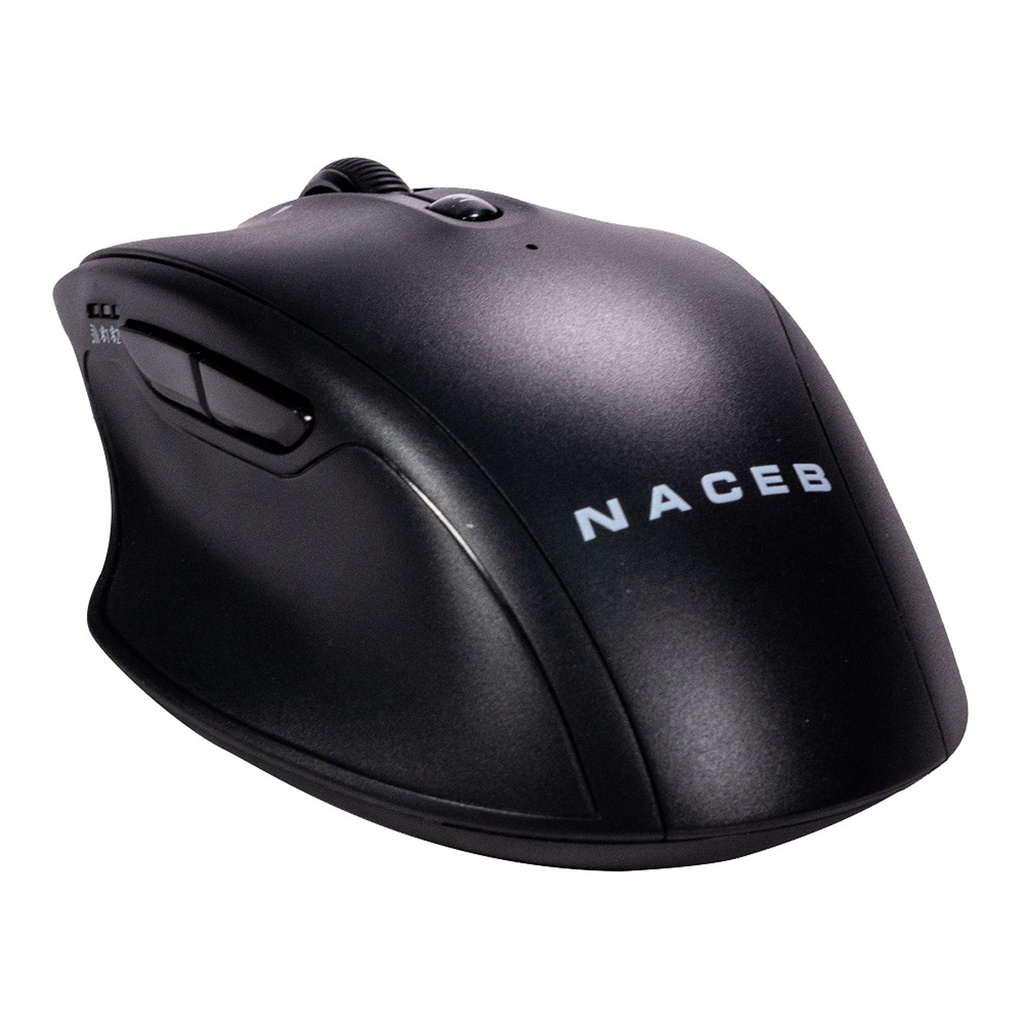 Mouse Dual Inalambrico Naceb NA-0139N USB 2.4 Bluetooth 1600 DPI Con 5 Botones